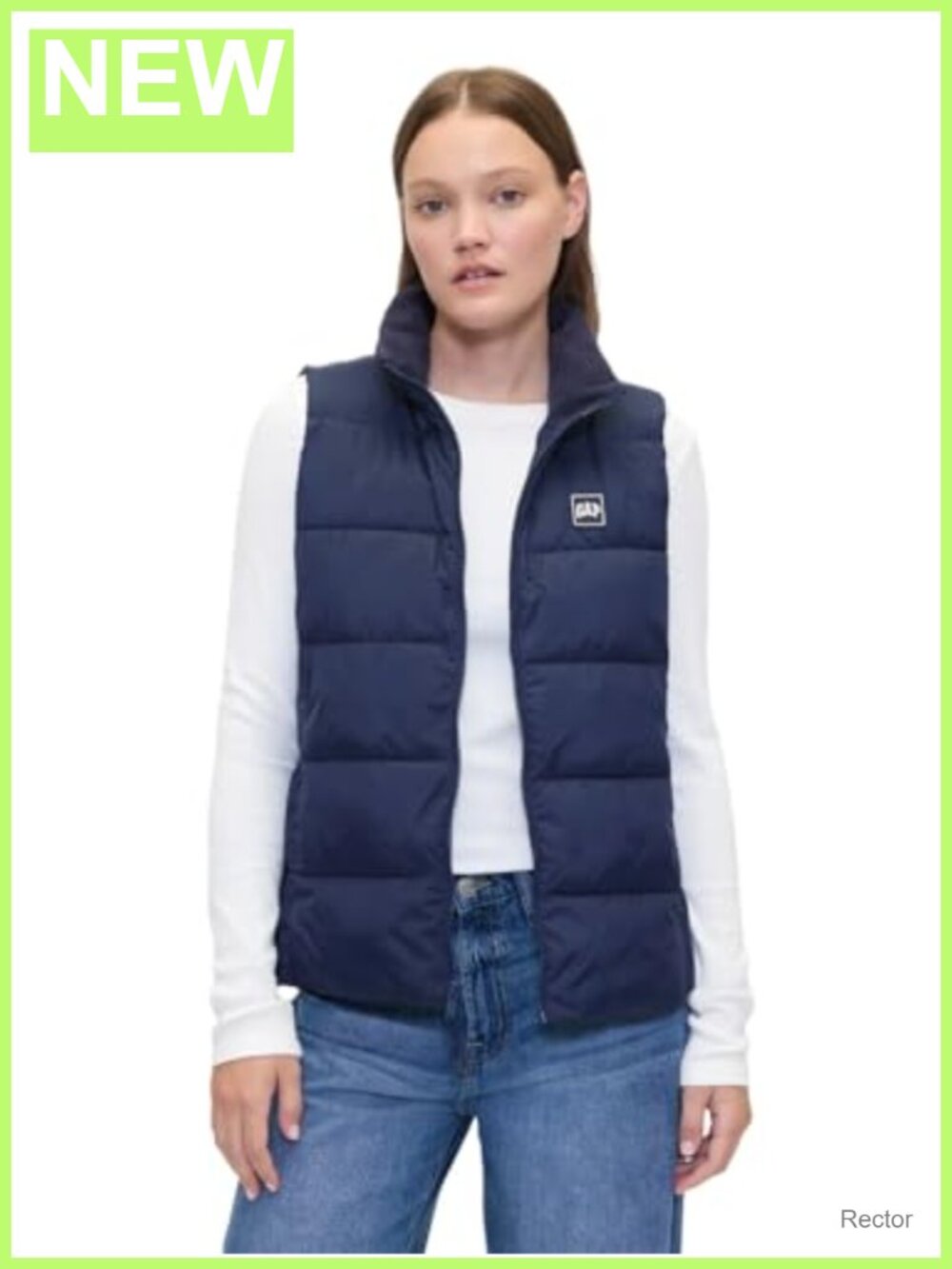 Lightweight Quilted Puffer Vest Sleeveless Pull On Fall Layer